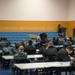 Master Chief Jason Haka Addresses Ronald Reagan Sailors Before They Take a Petty Officer First Class Advancement Exam at James D. Kelly Fleet Recreation Center
