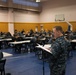 Reads Instructions to Ronald Reagan Sailors Before a Petty Officer First Class Advancement Exam at James D. Kelly Fleet Recreation Center