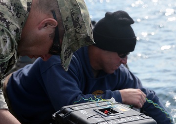 Navy Divers participate in Demolition Training