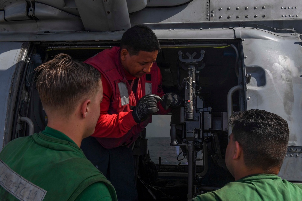 USS Wayne E. Meyer Conducts Flight Operations in the South China Sea