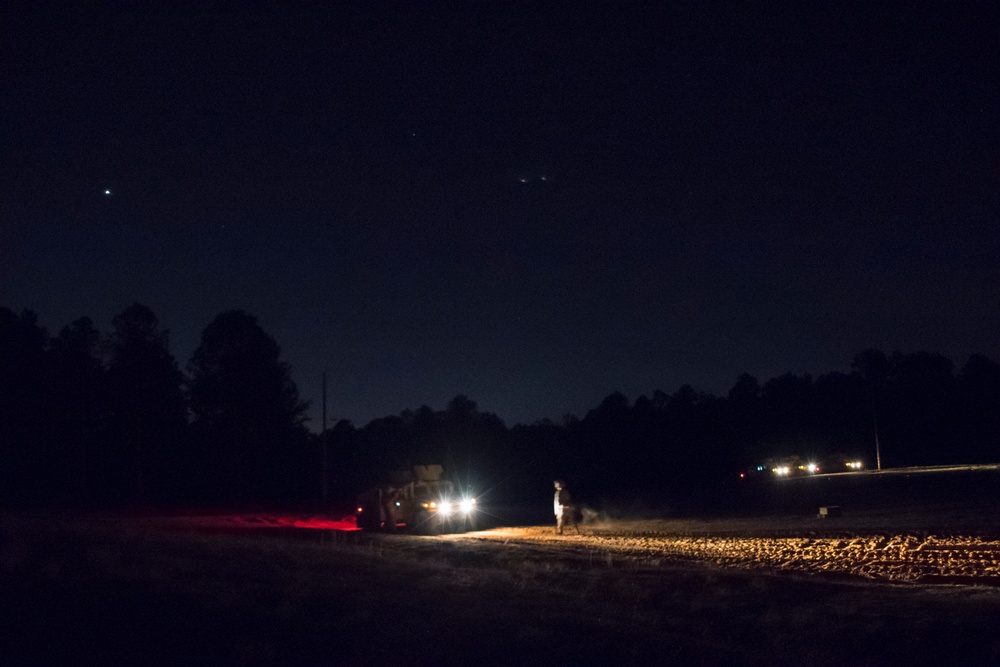 SCARNG 4-118 CAB Scouts Conduct Night Gunnery