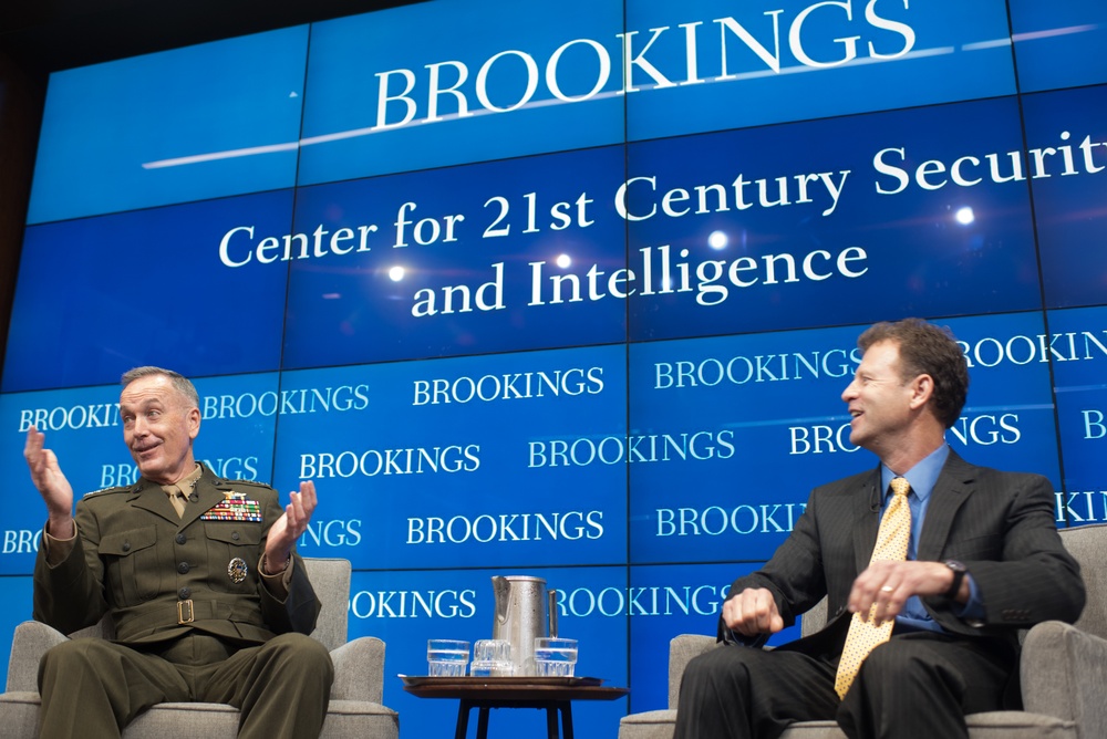 Gen. Joseph F. Dunford speaks at the Brookings Institute