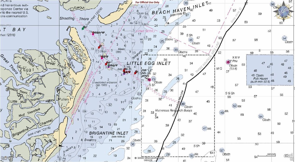Coast Guard to temporarily discontinue navigational aids in Little Egg Inlet
