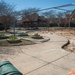 Ongoing construction Bldg 22, playgrounds for Child Development Center