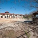 Ongoing construction Bldg 22, playgrounds for Child Development Center