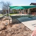 Ongoing construction Bldg 22, playgrounds for Child Development Center