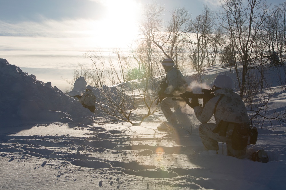 Marine Rotational Force Europe (MRF-E) conduct live fire ranges