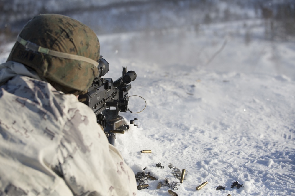 Marine Rotational Force Europe (MRF-E) conducts live fire range