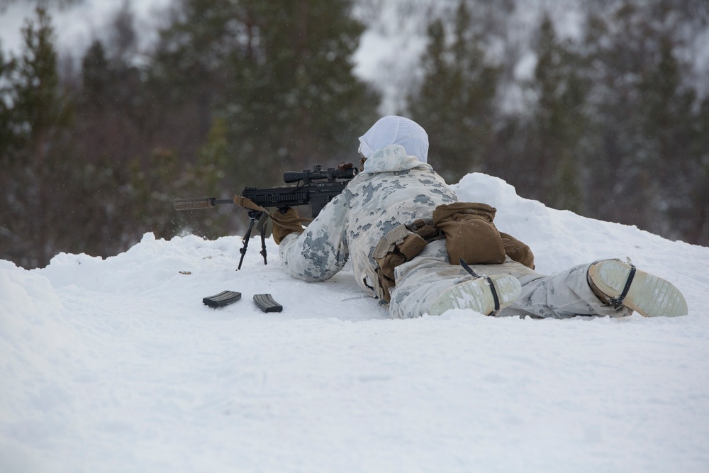 Marine Rotational Force Europe (MRF-E) conduct live fire ranges