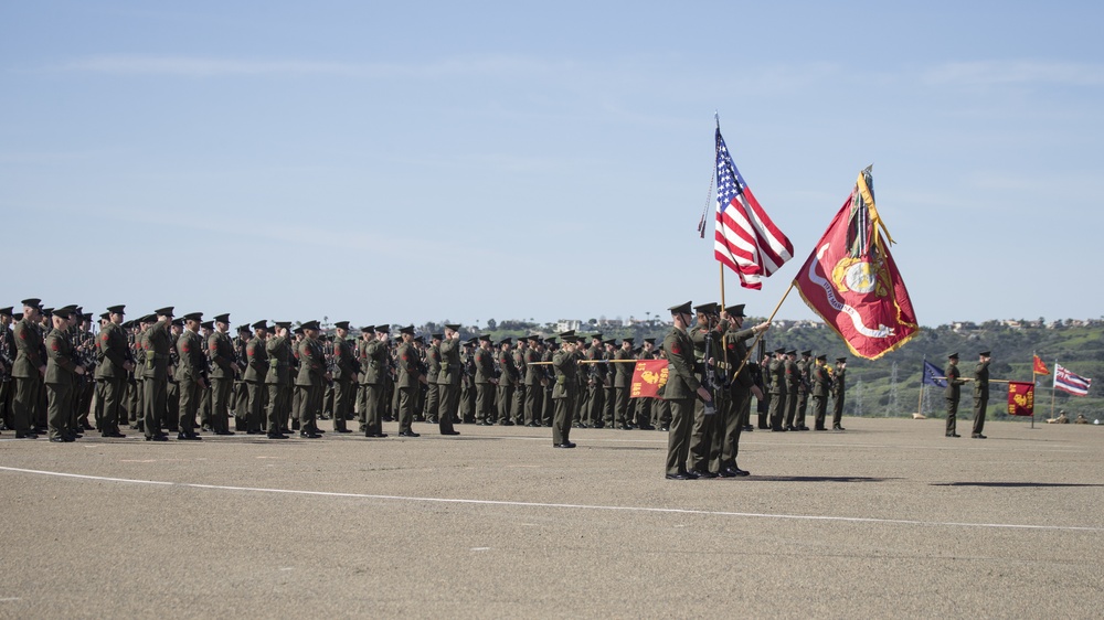 Change of Command Ceremony for 5th Marine Regiment