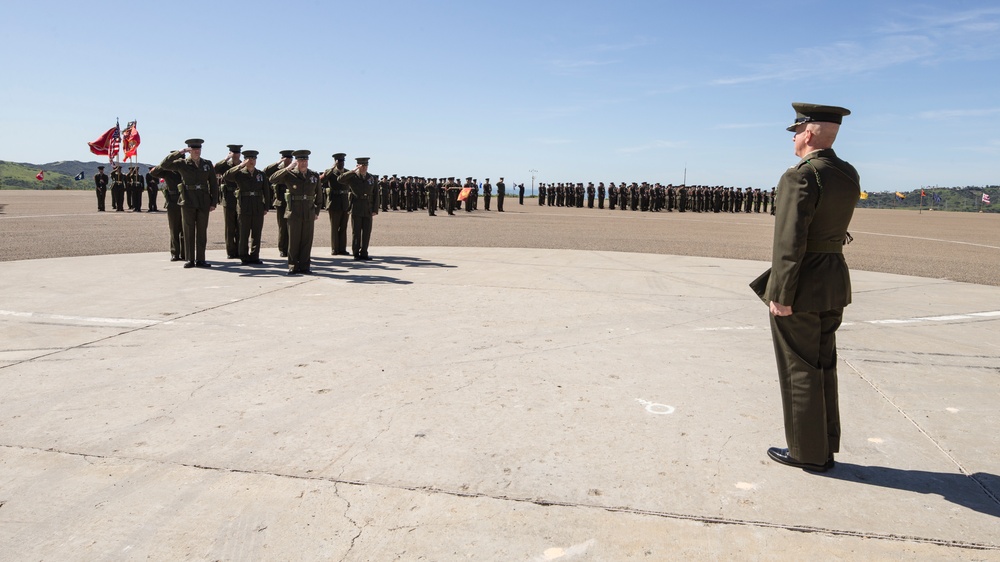 Change of Command Ceremony for 5th Marine Regiment