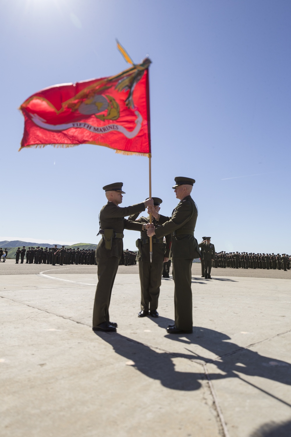 Change of Command Ceremony for 5th Marine Regiment