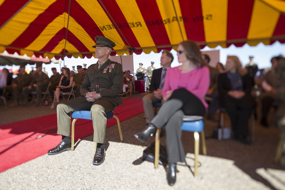 Change of Command Ceremony for 5th Marine Regiment