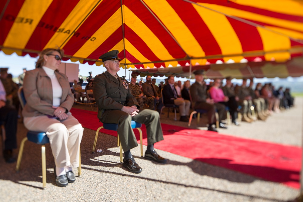 Change of Command Ceremony for 5th Marine Regiment