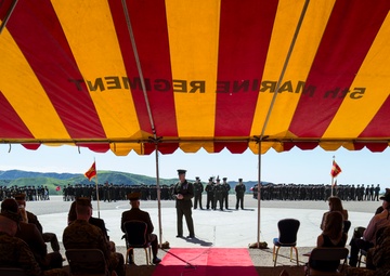 Change of Command Ceremony for 5th Marine Regiment