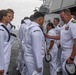 USS Wayne E. Meyer Sailors Stand for Inspection