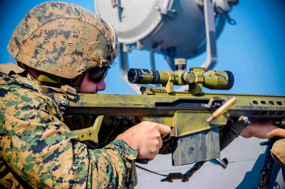 USS Green Bay and 31st MEU participate in DATF gunnery exercise