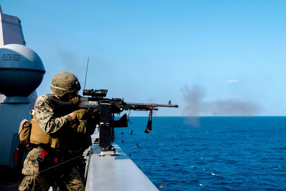 USS Green Bay and 31st MEU participate in DATF gunnery exercise