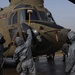 Scrubbing and mopping the Chinook