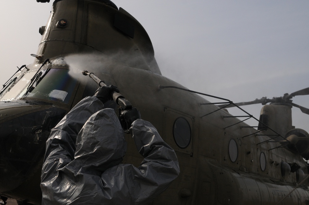 Decon of the Chinook