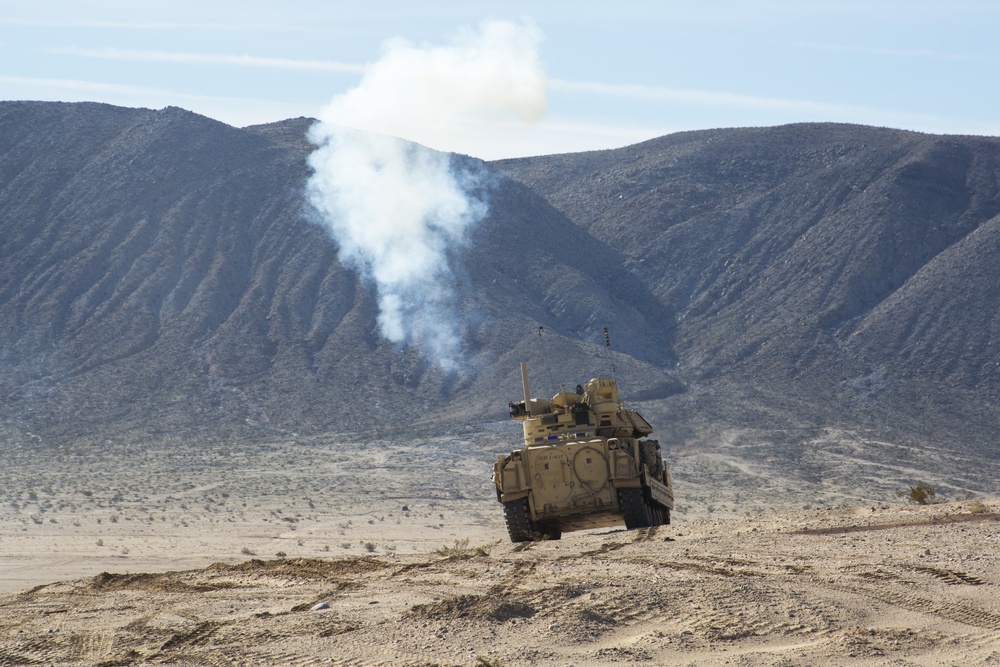 Single Shot from a Bradley Fighting Vehicle