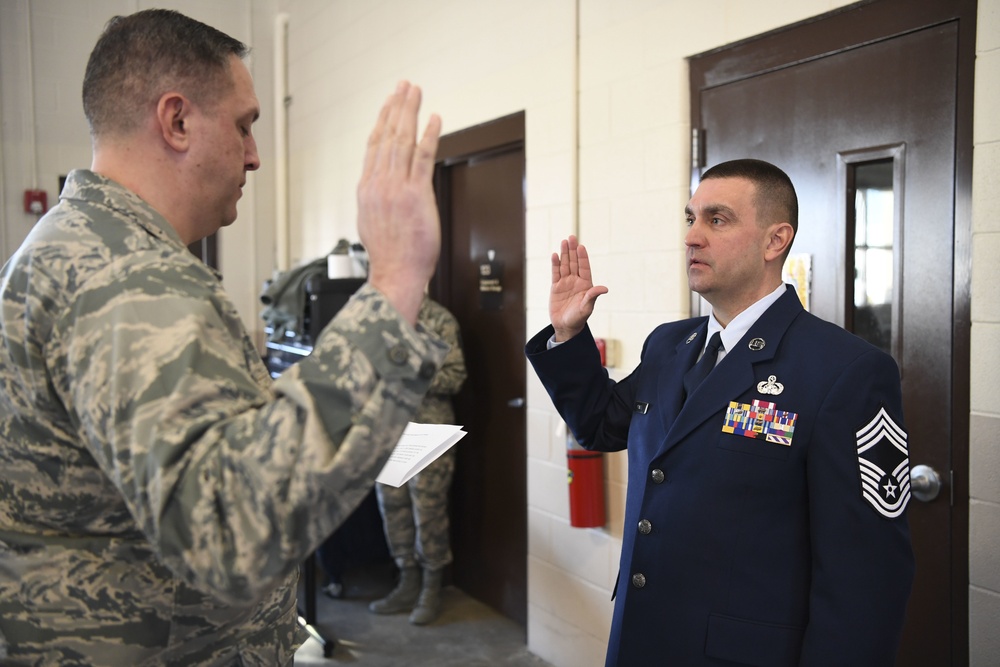 Powell achieves enlisted corps' higest rank of Chief Master Sergeant