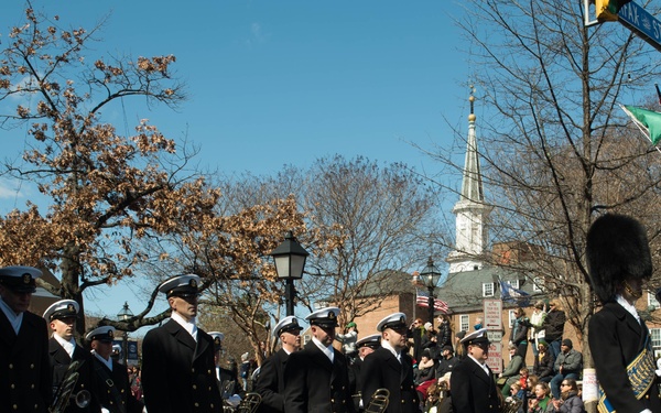 Navy Band in St. Patrick's Day parade