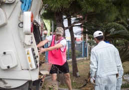 Tigers in Kadena Town: 909th AMU Airmen volunteer with Kadena Ryoku Ju Kai