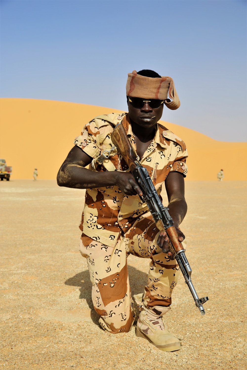 Simulated assault training during Flintlock 2017 in Chad