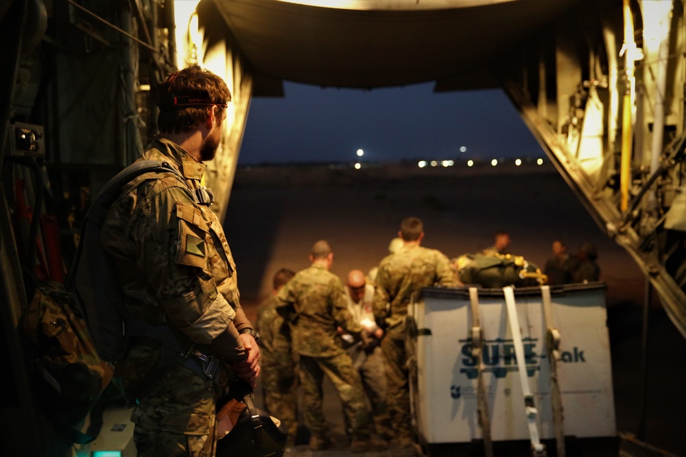 Static line jump and airdrop during Flintlock 2017 in Chad