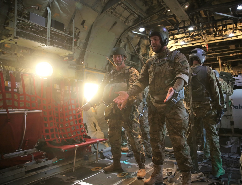 Static line jump and airdrop during Flintlock 2017 in Chad