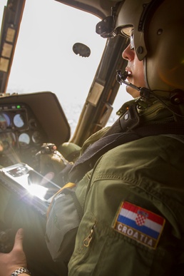 Croatian Pilot flys Mil Mi-17