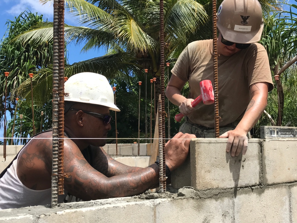 CMU Block Work in Micronesia