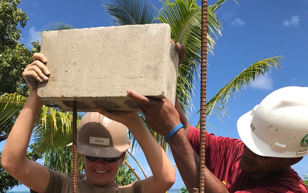 CMU Block Work in Micronesia