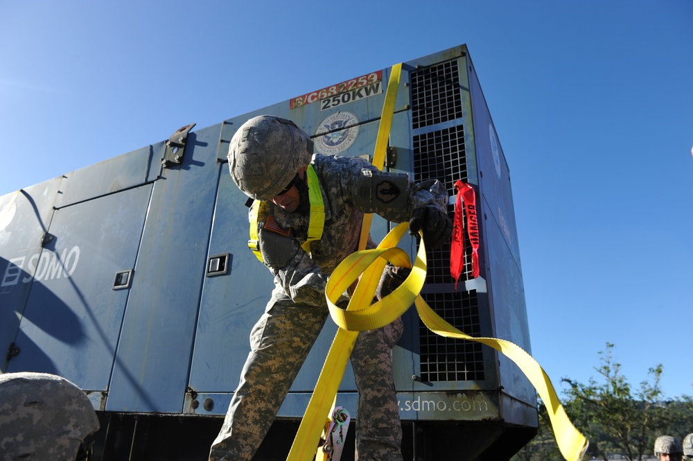 “Tartaros” transport generators to Fort Buchanan in preparation for RPME