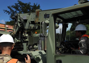“Tartaros” transport generators to Fort Buchanan in preparation for RPME