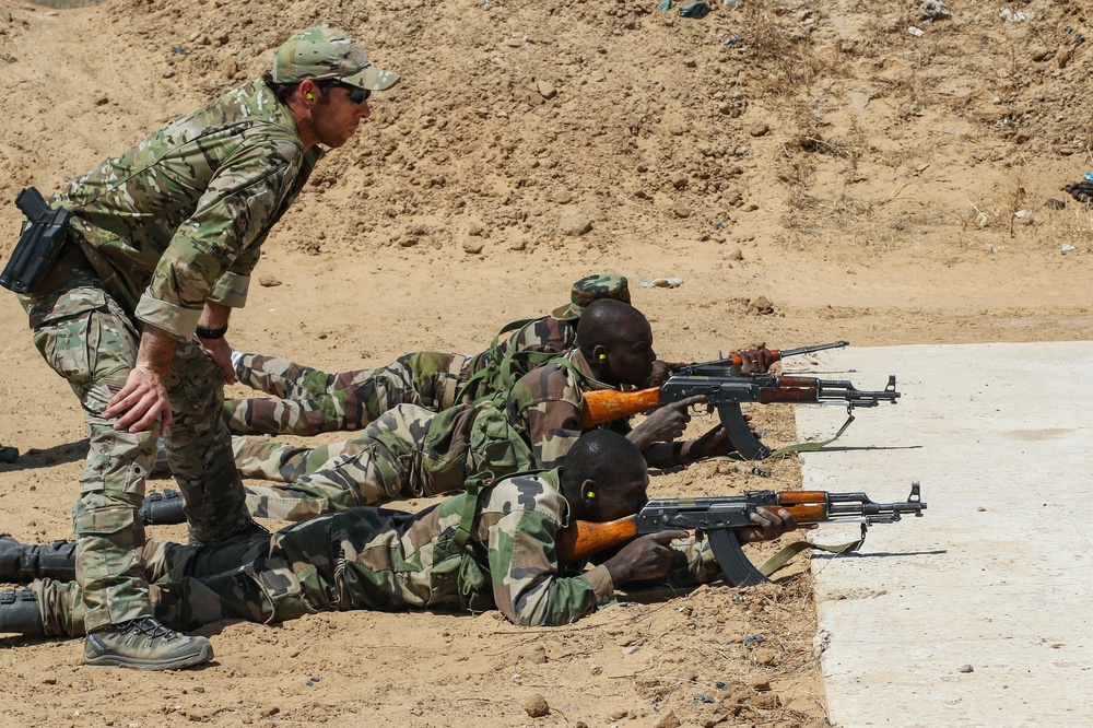 Flintlock 2017 marksmanship training in Niger