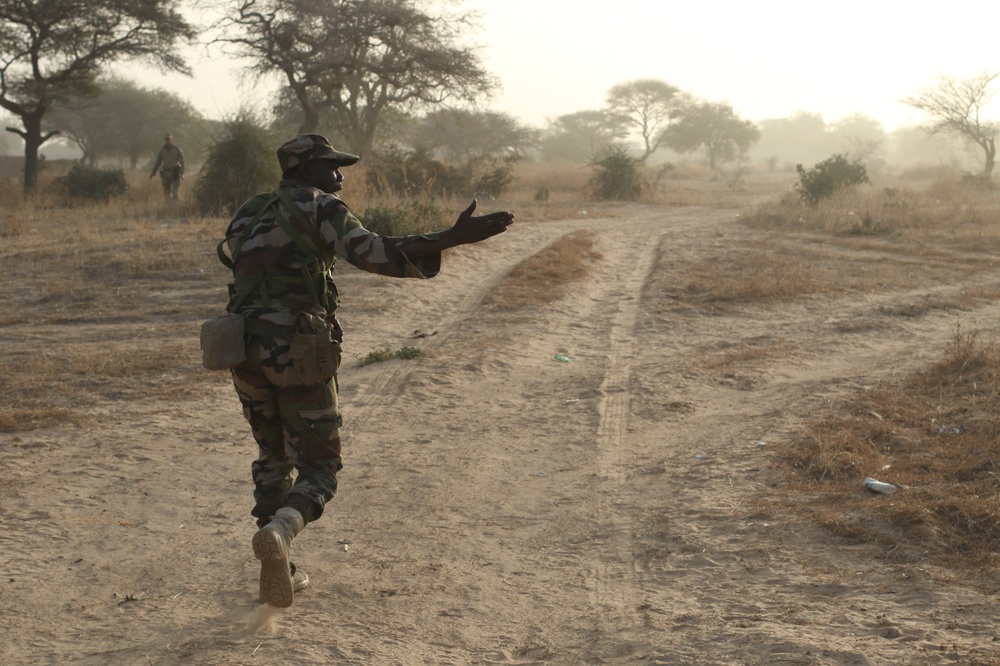 Small unit tactics training during Flintlock 2017 in Niger