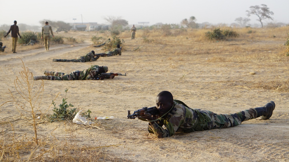 React to contact training during Flintlock 2017 in Niger