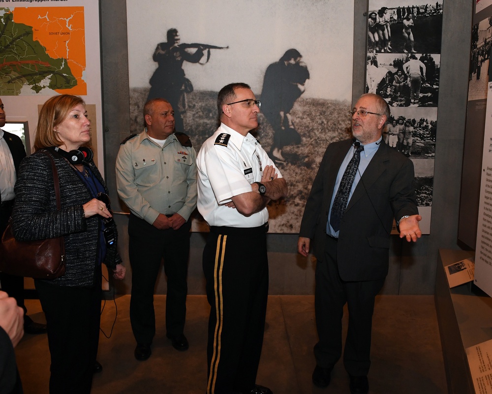 EUCOM Commander Scaparrotti meets IDF Chief of Staff Eizenkot, Israeli President Rivlin, tours Holocaust Museum.