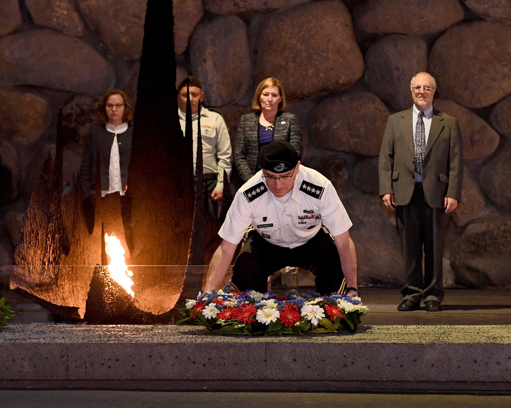 EUCOM Commander Scaparrotti meets IDF Chief of Staff Eizenkot, Israeli President Rivlin, tours Holocaust Museum.