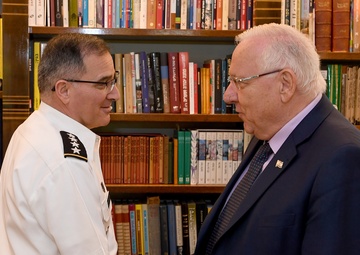 EUCOM Commander Scaparrotti meets IDF Chief of Staff Eizenkot, Israeli President Rivlin, tours Holocaust Museum.