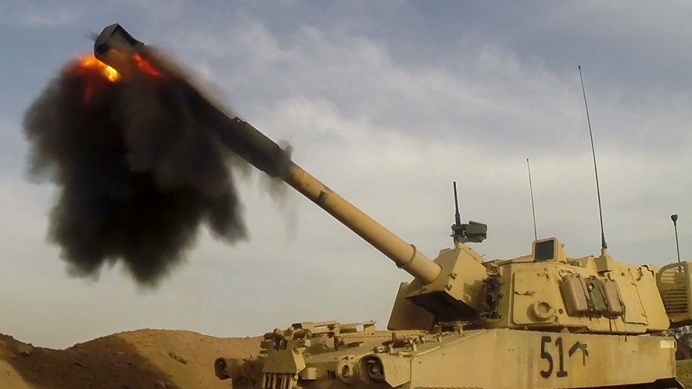 US Army artillery enhances Iraqi ground forces’ capability from Hamam al-Alil