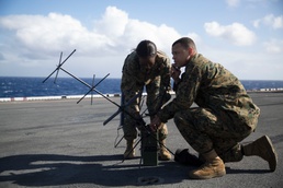24th MEU Marines operate radios