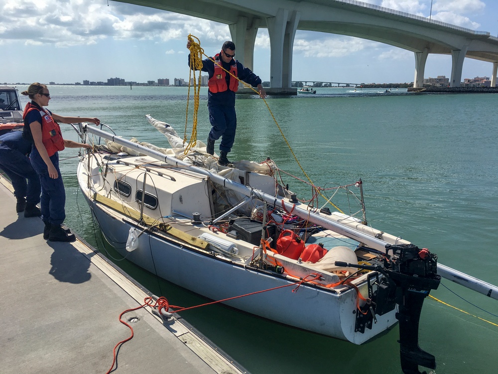 Coast Guard rescues boater who was adrift over 13 hours west of Clearwater Beach