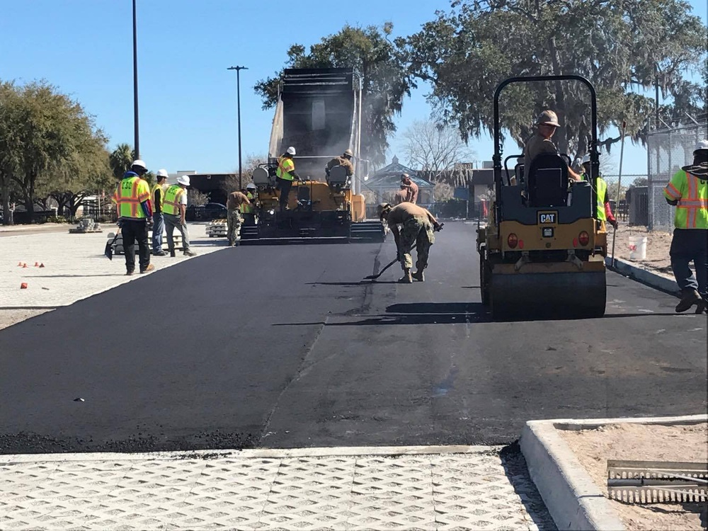 Seabees Complete Parking Lot Project, Achieve High Velocity Learning