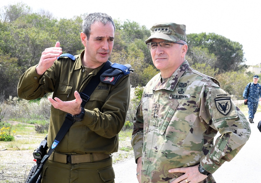 •	EUCOM Commander Scaparrotti Tours Arrow System, Hamas Tunnel, Tours IDF Exercise