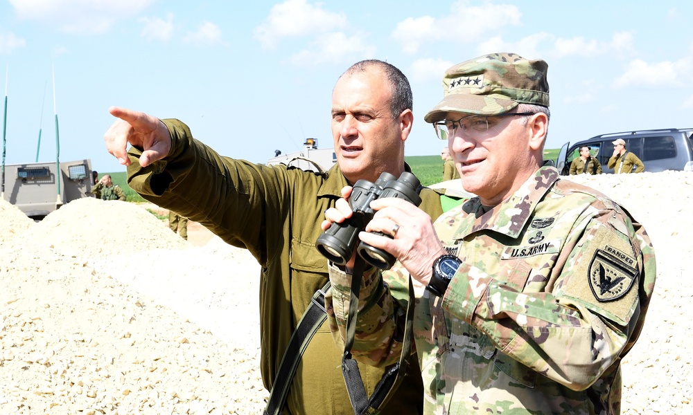EUCOM Commander Scaparrotti Tours Arrow System, Hamas Tunnel, Tours IDF Exercise