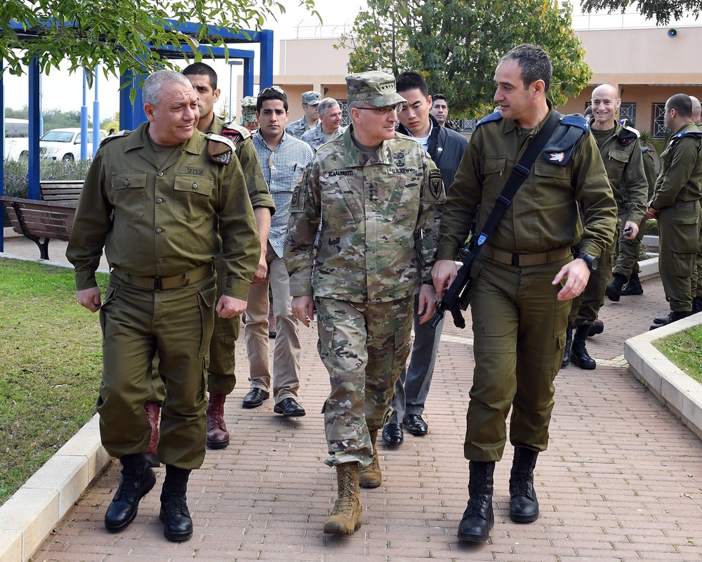 EUCOM Commander Scaparrotti Tours Arrow System, Hamas Tunnel, Tours IDF Exercise