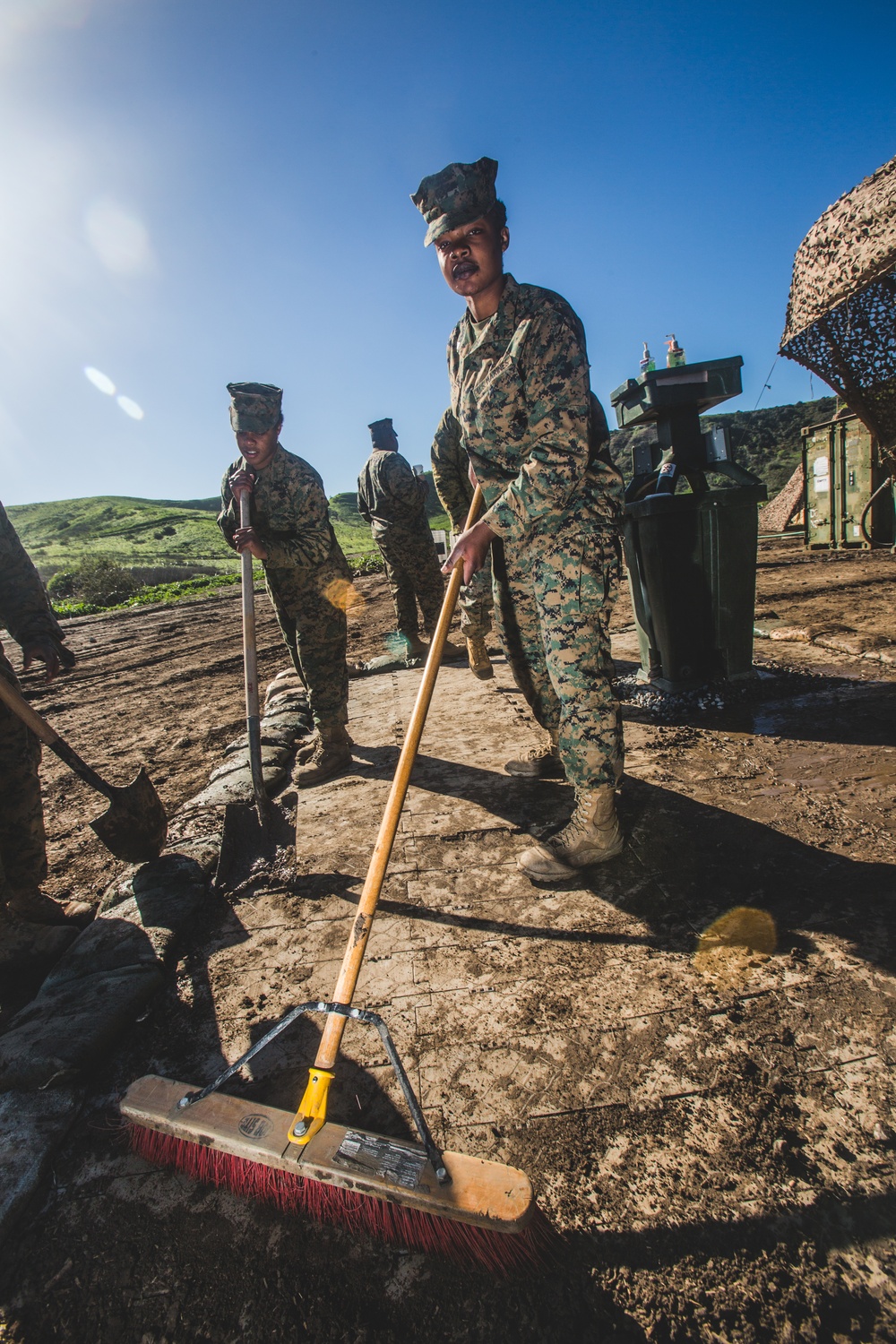 1st Marine Logistics Group Food Service Company Participating in WPT Hill Competition